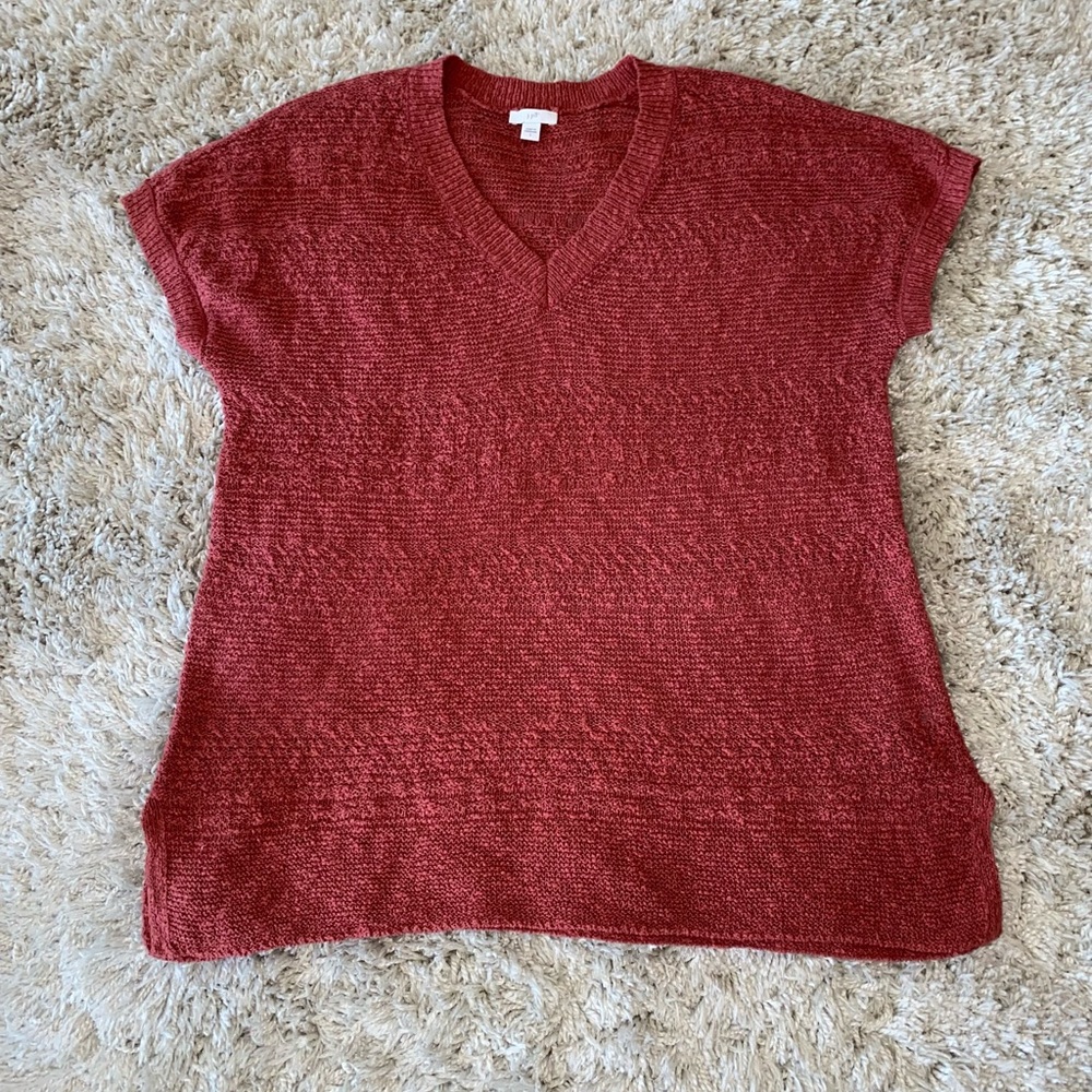 J Jill v neck sweater Sz L VGUC